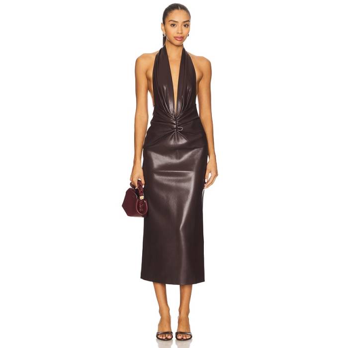 The Andamane 【 Zendaya Dress Women Cabernet 】 御召しもの レディース