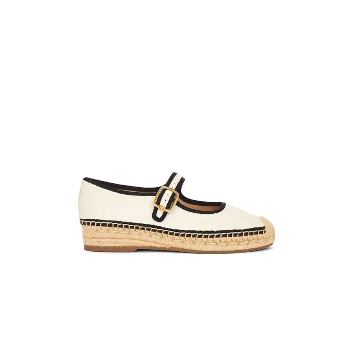 サムエデルマン Sam Edelman 【 Mackie Flat Women Ivory \u0026Amp; Black 】 レディース 象牙色 黒いこと 黒いこと