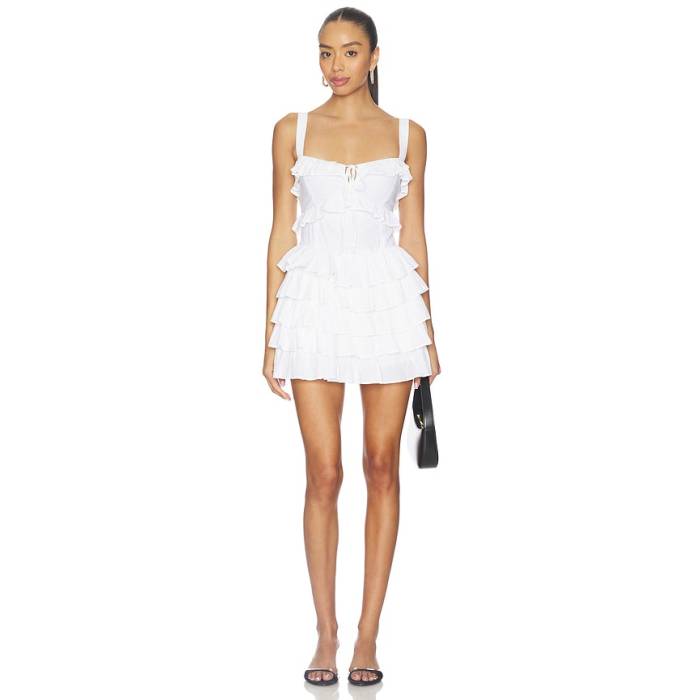 ショウミーユアムームー Show Me Your Mumu 【 Lucia Romper Women White Voile 】 ロンパース レディース 白いこと 白いこと