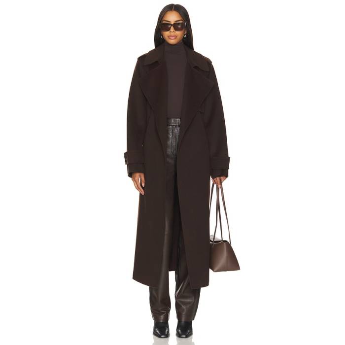 Lamarque 【 Margaret Coat Women Dark Brown 】 レディース 赤銅色 赤銅色
