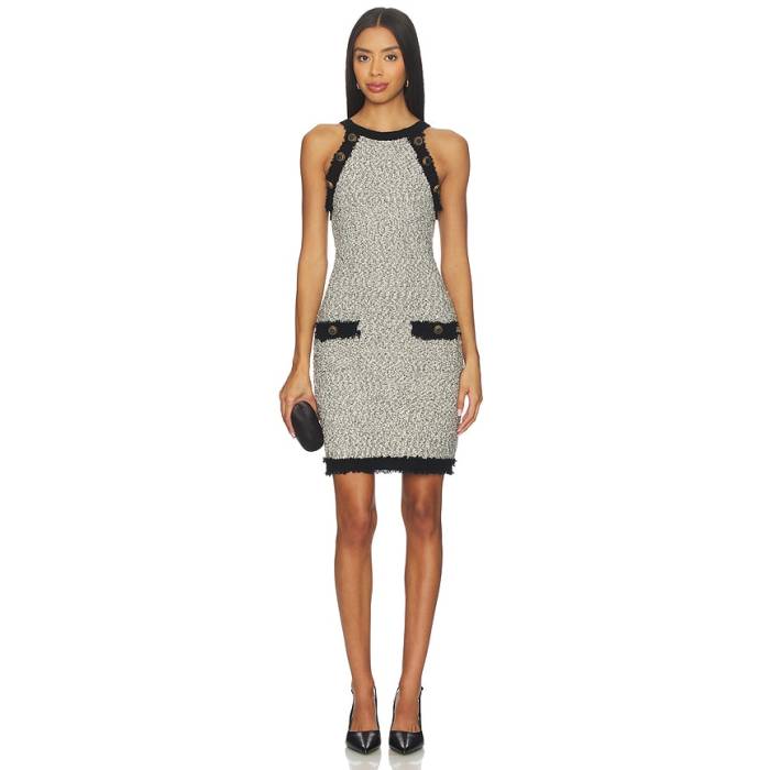 L'agence 【 Alanna Knit Shift Dress Women White &Amp; Black 】 ニット ドレス レディース 白色 ホワイト 黒色 ブラック|スニケス