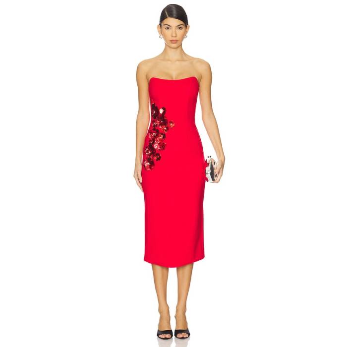 Elliatt 【 Yasmine Maxi Dress Women Red 】 御召しもの レディース Red 赤・赤いこと