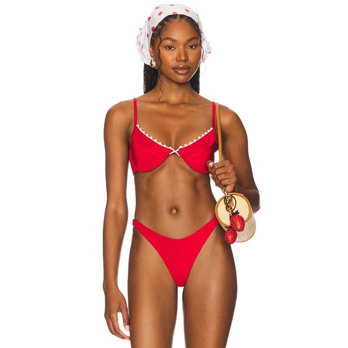 ライオネス Lioness 【 X Revolve Tropico Bikini Top Women Cherry 】 レディース