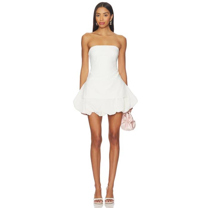 Lovers And Friends 【 Esther Mini Dress Women Ivory 】 御召しもの レディース 象牙色