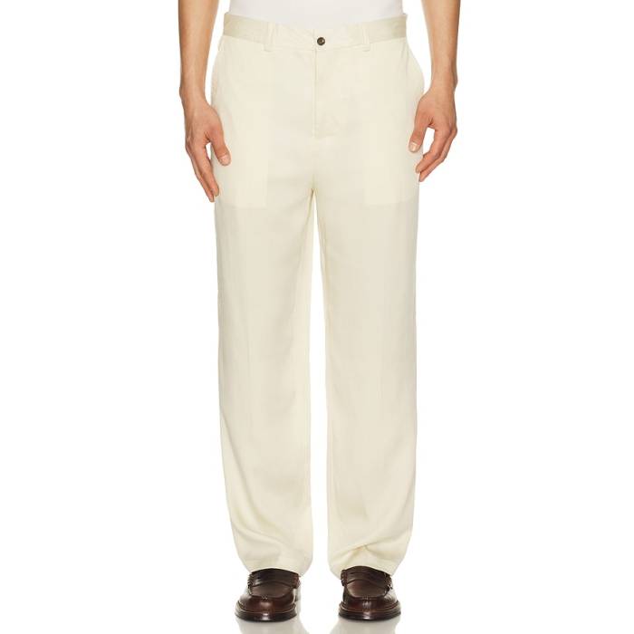 Malbon 【 La Perla Pants Men Cream 】 天使の都市 メンズ 皮膚軟化剤 メンズファッション-ズボン・パンツ