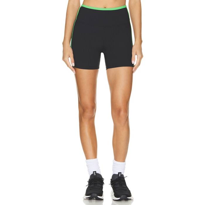 Year Of Ours 【 Ribbed Track Short Women Black &Amp; Green 】 トラック レディース 黒色 ブラック green 緑・グリーン｜スニケス
