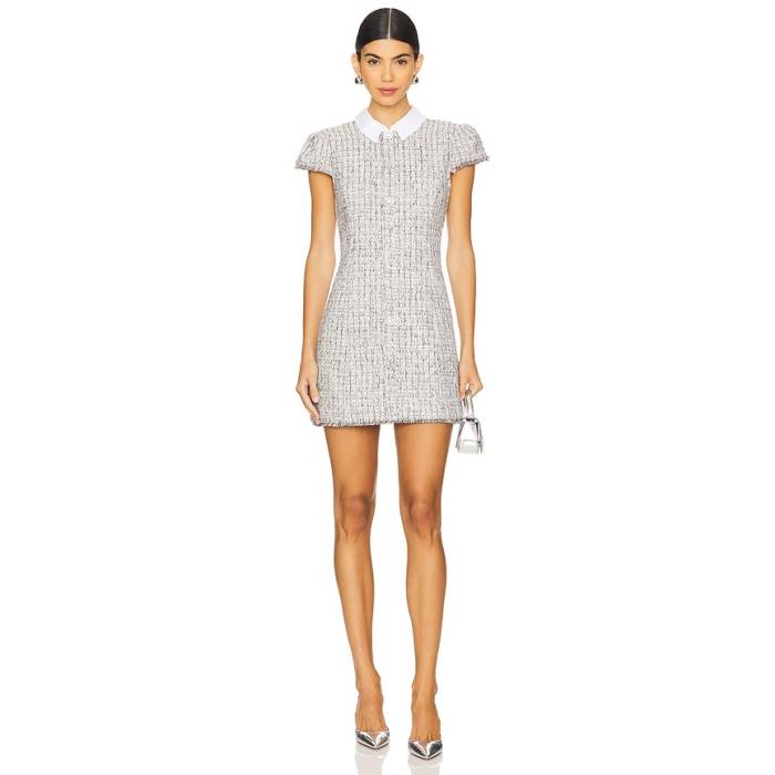 Likely 【 Riello Dress Women Brown \u0026Amp; White 】 御召しもの レディース 赤銅色 赤銅色 白いこと 白いこと