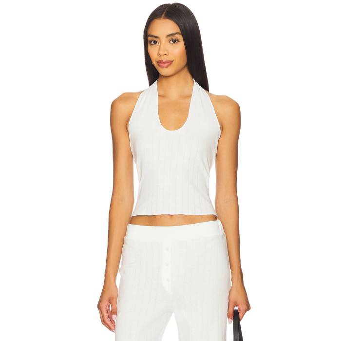 Vir Vita 【 Pointelle Halter Top Women Coconut 】 レディースファッション トップス その他 レディース