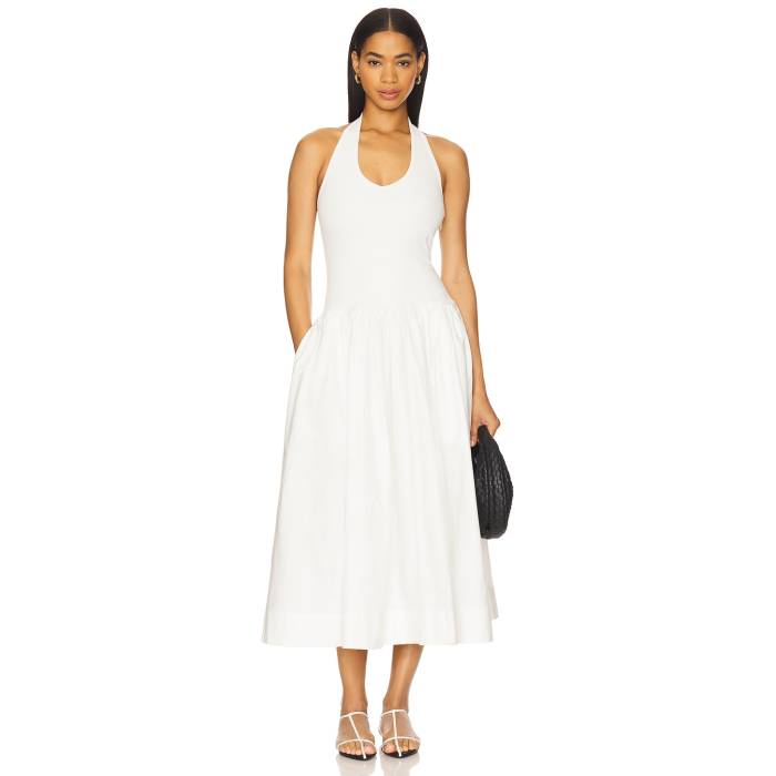 L'academie 【 By Marianna Kara Midi Dress Women White 】 ドレス レディースファッション ドレス レディース 白色 ホワイト