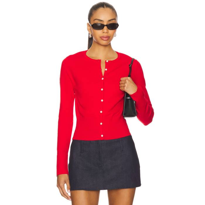 Lovers And Friends 【 Scarlett Cardigan Women Red 】 カーディガン レディースファッション トップス カーディガン ボレロ レディース Red 赤・レッド