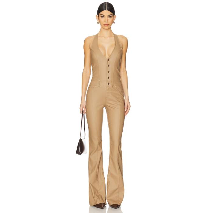 Retrofete 【 Cynthia Jumpsuit Women Coated Tan 】 ジャンプスーツ レディースファッション その他 レディース