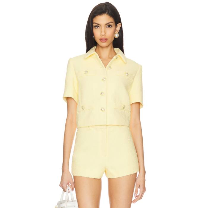 Astr The Label 【 Eaton Jacket Women Yellow 】 Jacket 上衣 レディース yellow 黄味がかった・黄色