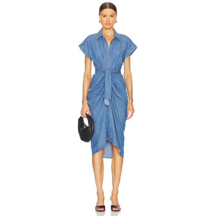 スティーブマデン Steve Madden 【 Tori Dress Women Chambray Blue 】 お召しもの レディース 青み 青色