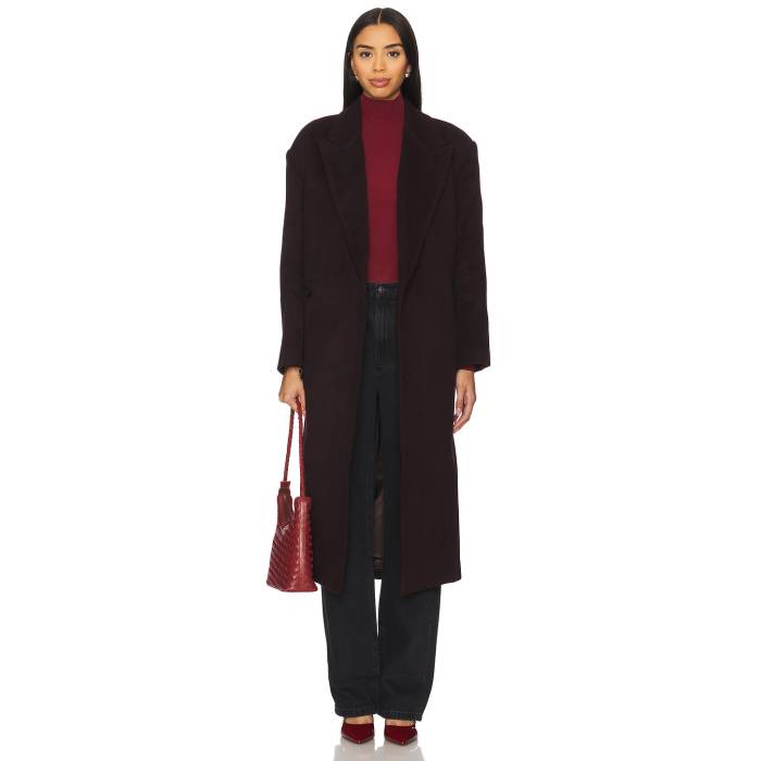 バルドット Bardot 【 Classic Oversized Coat Women Deep Plum 】 クラシック レディースファッション コート ジャケット レディース ディープ