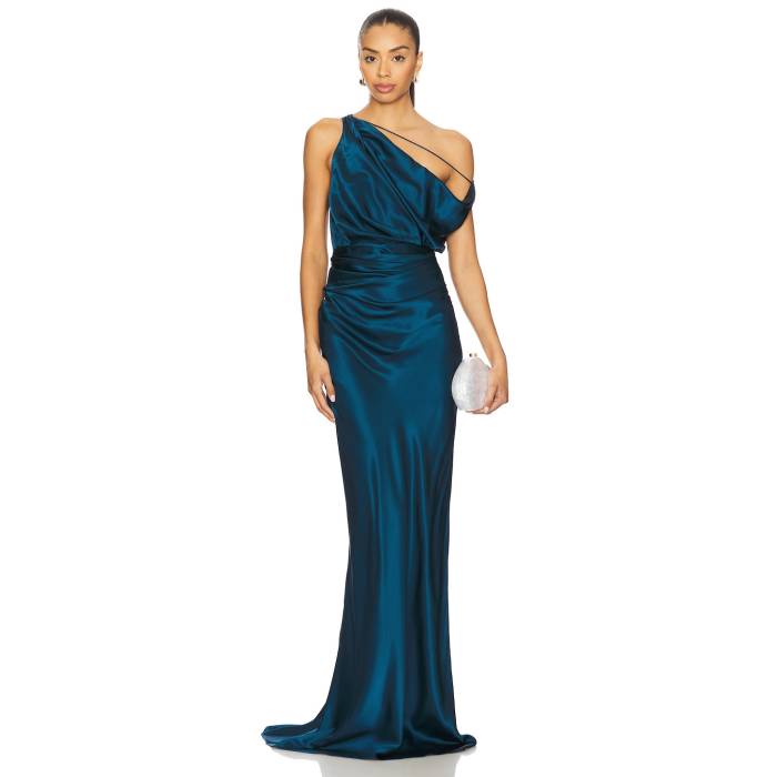 The Sei 【 Strapped Off Shoulder Gown Women Marine 】 レディースファッション ドレス レディース