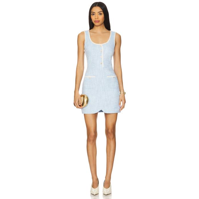 アマンダアプリチャード Amanda Uprichard 【 Caligari Dress Women Baby Blue 】 ドレス レディース 青色 ブルー|スニケス