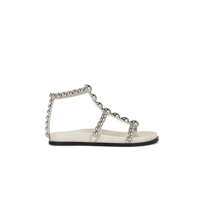 ジェフリーキャンベル Jeffrey Campbell 【 Minnow Sandals Women Cream Silver 】 サンダル レディース クリーム Silver 銀色・シルバー｜スニケス