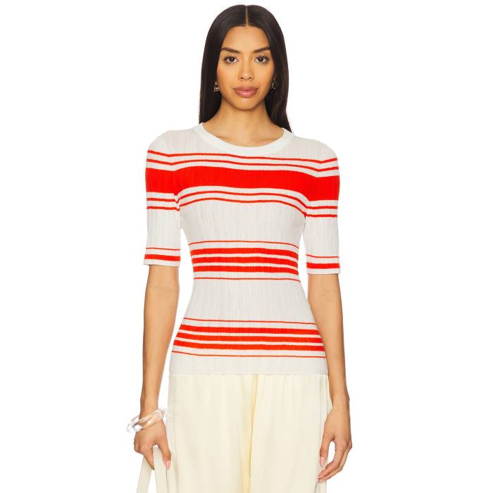 エーエルシー A.l.c. 【 Jack Top Women Bright White & Poppy 】 レディースファッション トップス タンクトップ レディース 白色 ホワイト