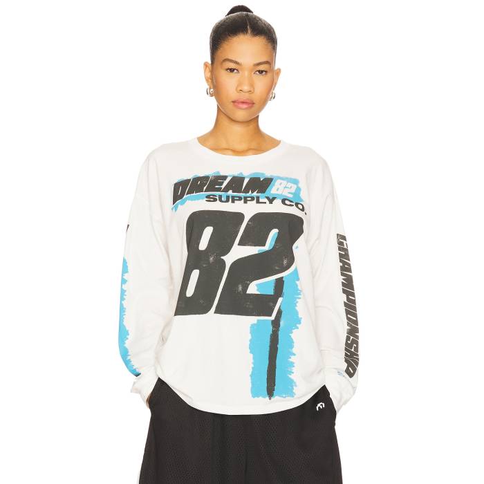 Daydreamer 【 Dream Supply Co Long Merch Long Sleeve Women Vintage White 】 ドリーム supply サプライ Sleeve スリーブ レディースファッション トップス その他 レディース vintage ビンテージ・ヴィンテージ 白色
