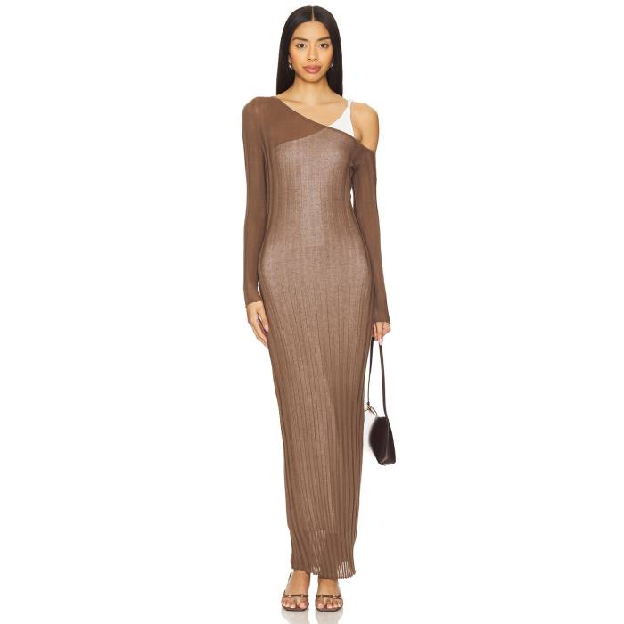 Sovere 【 Duality Layered Dress Women Truffle & Off White 】 ドレス レディースファッション ドレス レディース 白色 ホワイト