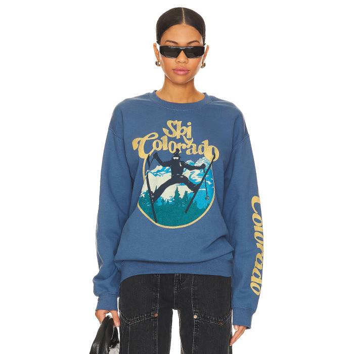 ジャンクフード Junk Food 【 Ski Colorado Crew In Indigo Blue Women Dkind 】 コロラド クルー 藍色・インディゴ 青色 ブルー レディースファッション トップス ニット セーター その他 レディース