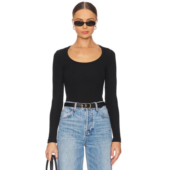 シチズンズオブヒューマニティ Citizens Of Humanity 【 Rumi Scoop Neck Women Black 】 レディース 黒いこと 黒いこと