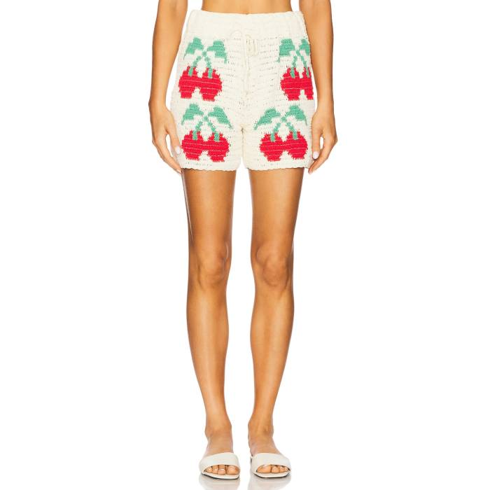 Celiab 【 X Revolve Short Women Ivory Cherry 】 レディース 象牙色