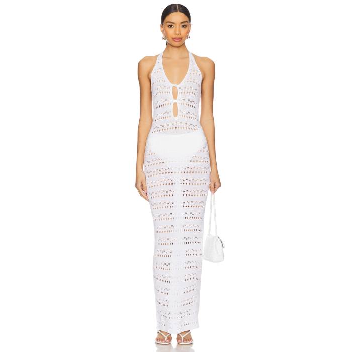 Superdown 【 Avril Maxi Dress Women White 】 お召しもの レディース 白いこと 白いこと