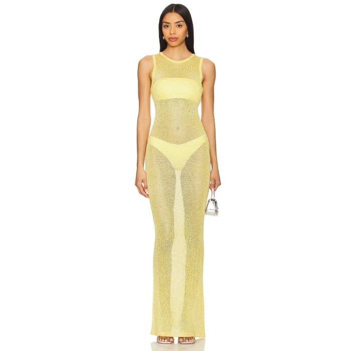 Superdown 【 Alix Maxi Dress Women Baby Yellow 】 ドレス レディース yellow 黄色・イエロー｜スニケス
