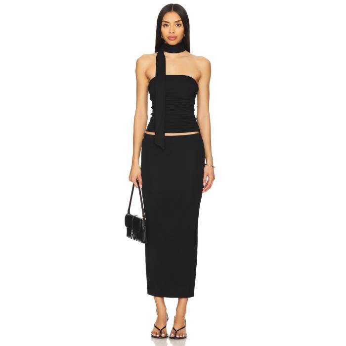 Superdown 【 Dragana Skirt Set Women Black 】 レディース 黒いこと 黒いこと