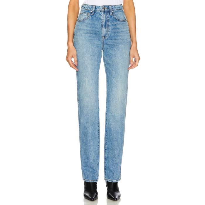 Grlfrnd 【 Sara Super High Rise Slim Straight Jeans Women Lenox Hill 】 ハイ ライズ slim スリム ジーンズ レディース｜スニケス