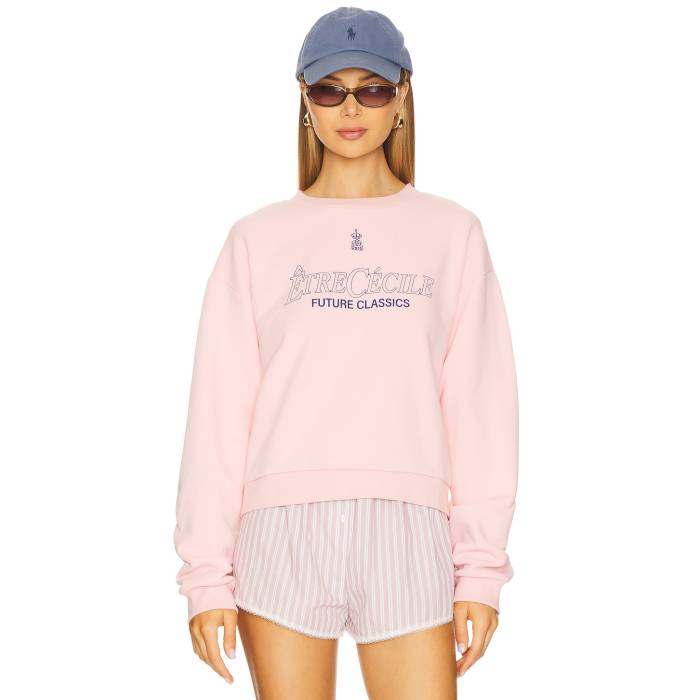 Etre Cecile 【 Future Classics Classic Sweatshirt Women Pink Washed 】 クラシック スウェット トレーナー レディースファッション トップス スウェット トレーナー レディース pink ピンク