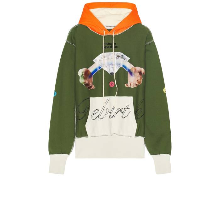 Advisory Board Crystals 【 Birthstone Hooded Sweatshirt Men Green 】 ボンネット付 流汗 調教師 メンズ green 緑・緑であること トップス-パーカー-メンズファッション