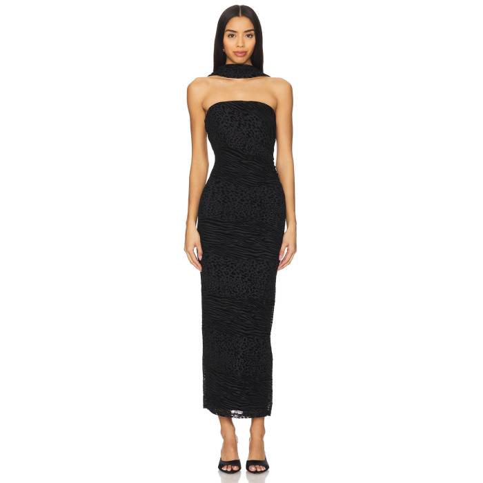 Runaway The Label 【 Alessi Midi Dress Women Black 】 御召しもの レディース 黒いこと 黒いこと