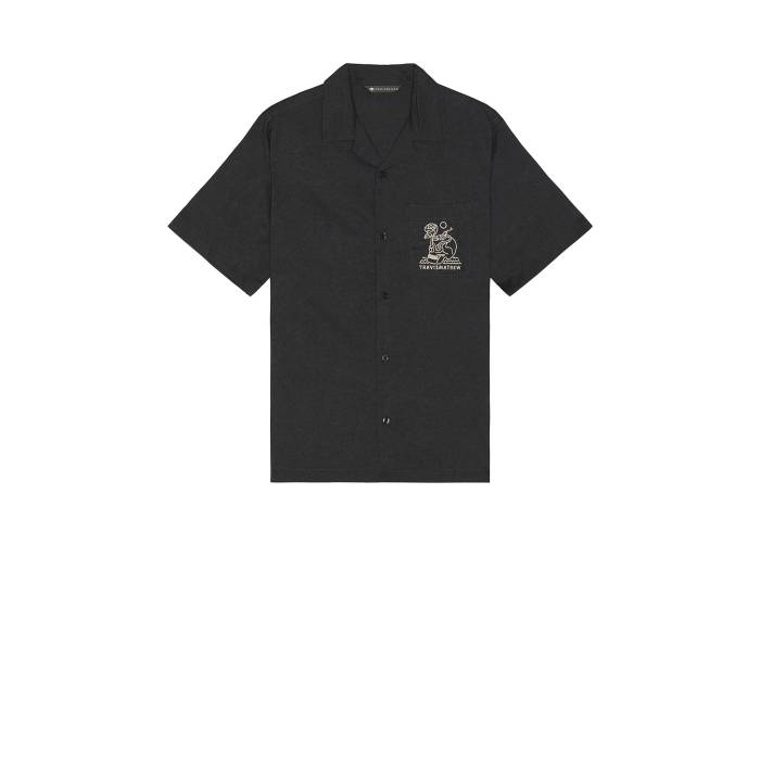 トラヴィスマシュー Travismathew 【 Lost Cave Shirt Men Heather Black 】 メンズファッション トップス カジュアルシャツ メンズ heather ヘザー 黒色 ブラック
