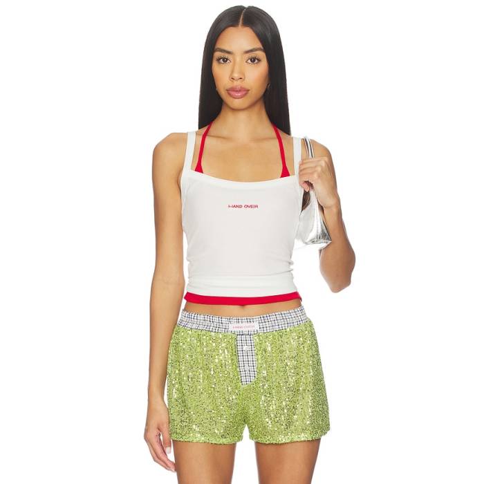 Hand Over 【 Matt Tank Top Women White 】 貯蔵タンクいの一番 レディース 白いこと 白いこと