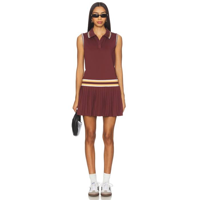 Malbon 【 Bella Dress Women Red Mahogany 】 御召しもの レディース Red 赤・赤いこと