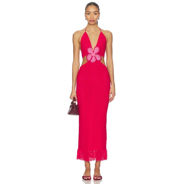 Capittana 【 Starla Dress Women Magenta 】 お召しもの レディース マジェンタ