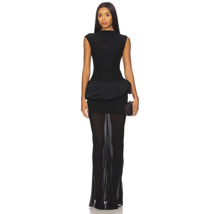 Bec + Bridge 【 Ida Bubble Maxi Dress Women Black 】 砂上の楼閣 お召しもの レディース 黒いこと 黒いこと