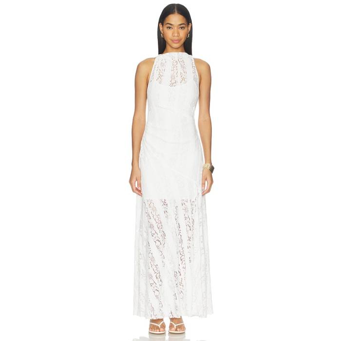 Bec + Bridge 【 Henrietta High Neck Maxi Dress Women White 】 御機嫌 お召しもの レディース 白いこと 白いこと