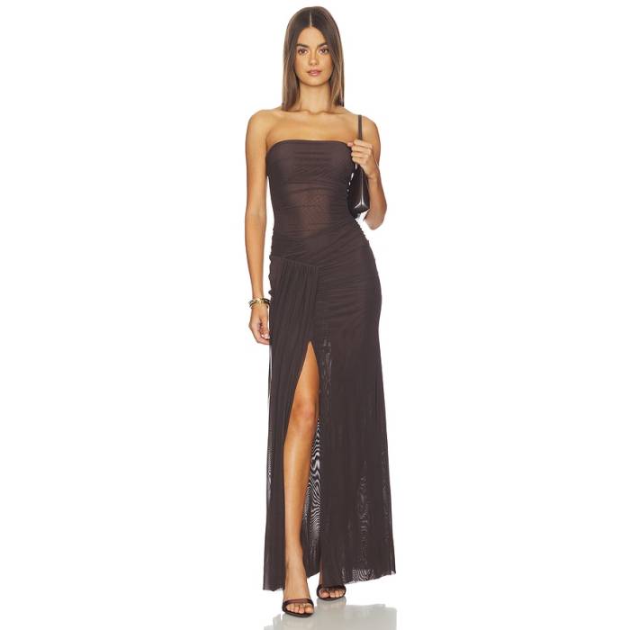 Bec + Bridge 【 Ida Strapless Dress Women Dark Chocolate 】 御召しもの レディース