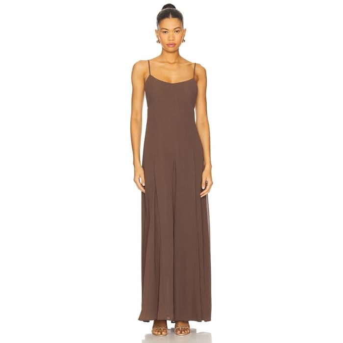 House Of Harlow 1960 【 X Revolve Joyce Maxi Dress Women Chocolate Brown 】 お召しもの レディース 赤銅色 赤銅色