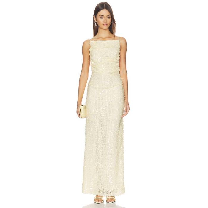 Bec + Bridge 【 Cabine Maxi Dress Women Cream 】 御召しもの レディース 皮膚軟化剤