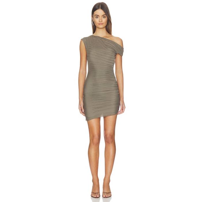 Bec + Bridge 【 Brenna Pintuck Mini Dress Women Khaki 】 お召しもの レディース カーキ