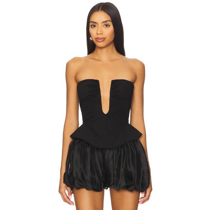 Misha 【 The Caspian Corset Top Women Black 】 レディース 黒いこと 黒いこと