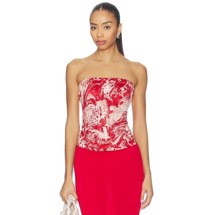 Miaou 【 Libra Corset Top Women Fable Print 】 レディース