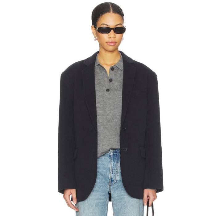 Anine Bing 【 Quinn Blazer Women Midnight Blue 】 ブレイザー レディース 青味 青み