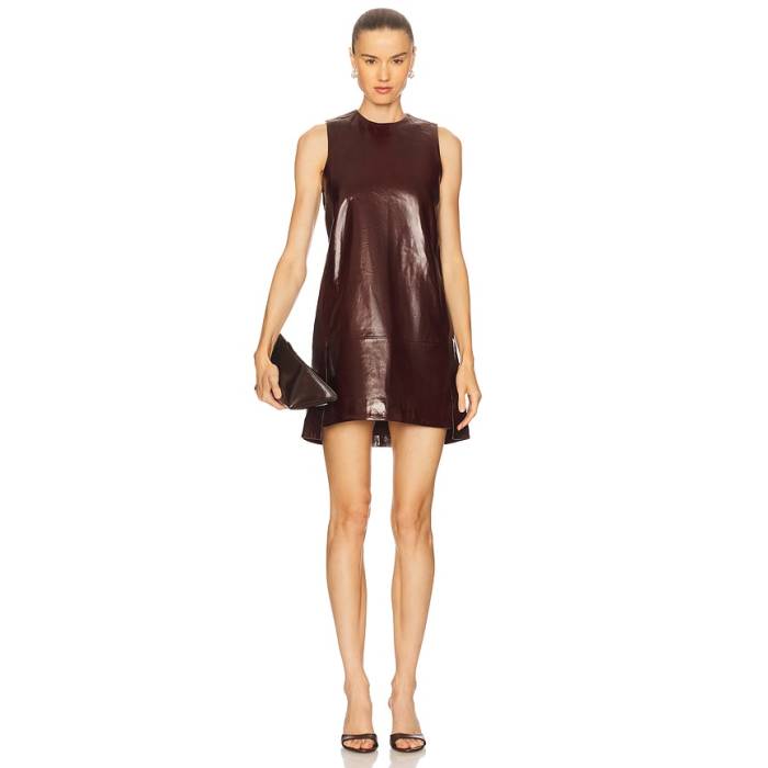 Remain 【 Mini Leather Dress Women Zinfandel 】 なめし革 御召しもの レディース
