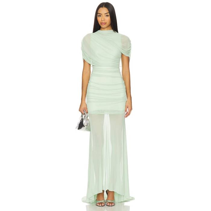アマンダアプリチャード Amanda Uprichard 【 Evianna Gown Women Pistachio 】 レディース
