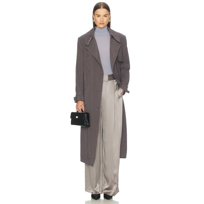 The Sei 【 Structured Trench Coat Women Steel 】 レディース Steel スチール写真